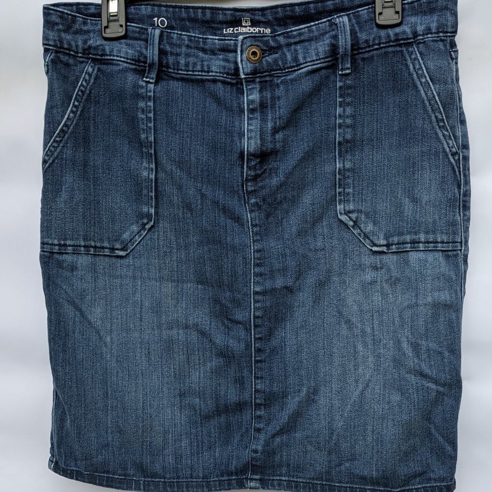 10 Liz Claiborne Short Denim Skirt